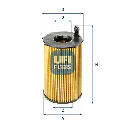 2514100 UFI Масляный фильтр