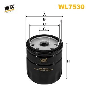 WL7530 WIX FILTERS Масляный фильтр
