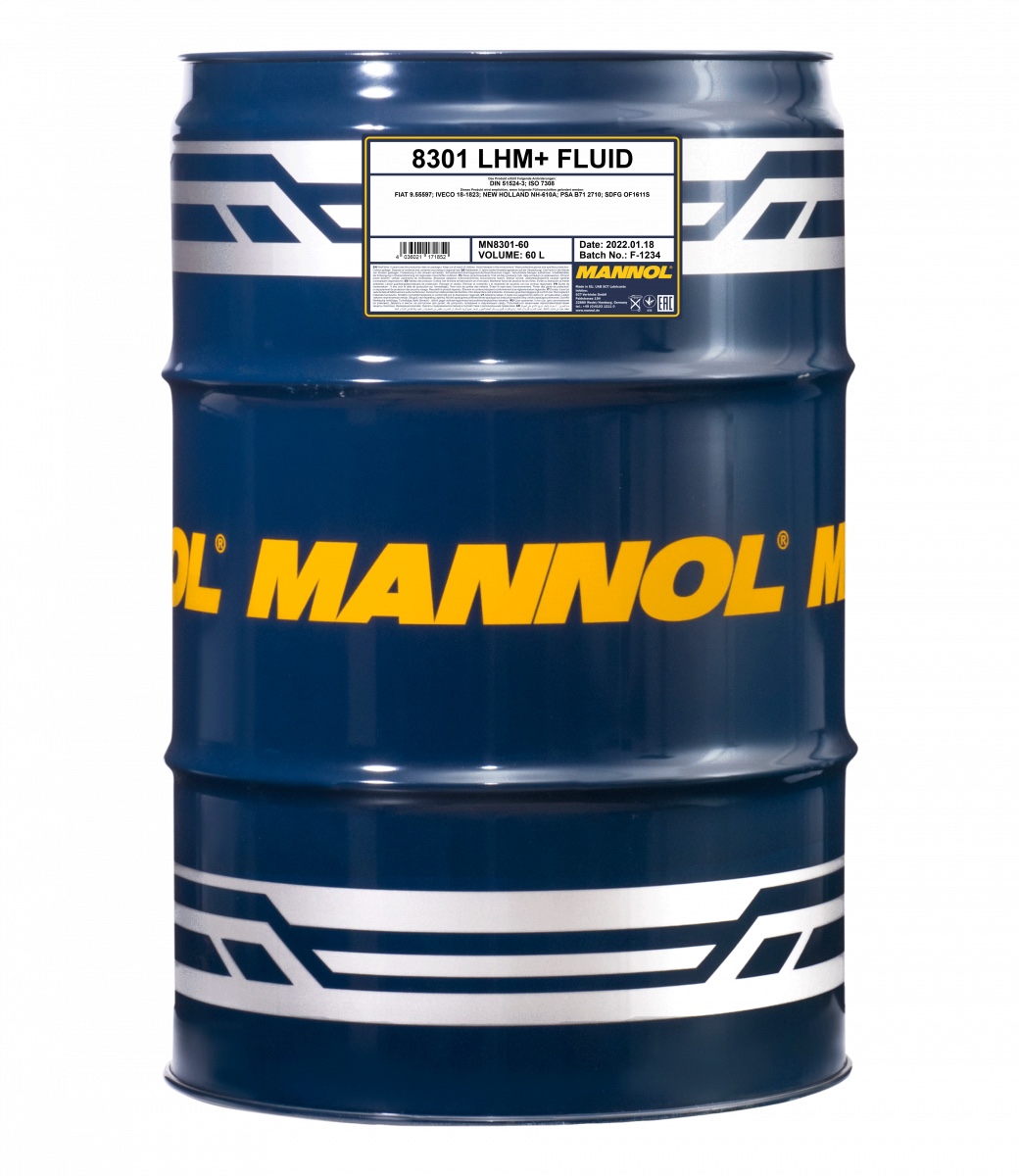 Масло гидравлическое Mannol 8301 LHM+ Fluid 60 л