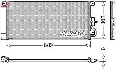 DCN20048 DENSO Конденсатор, кондиционер