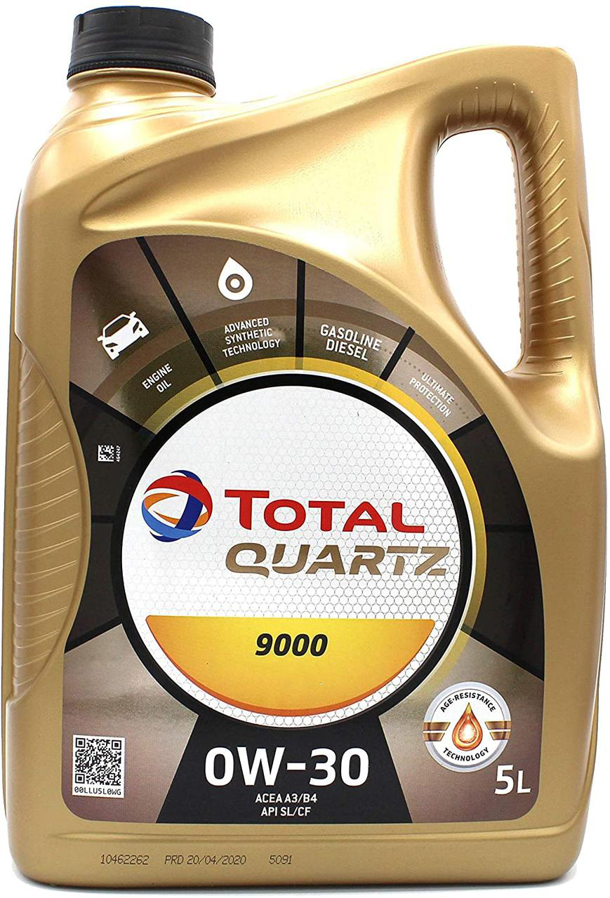 Моторное масло Total Quartz Energy 9000 0W-30 4л