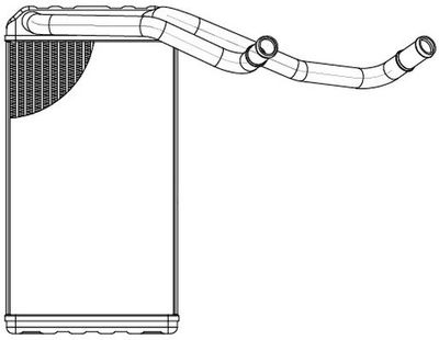 LRh3001 LUZAR Теплообменник, отопление салона