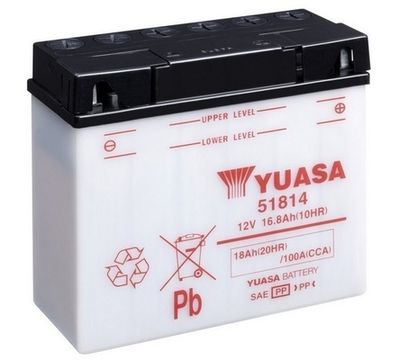 51814 YUASA Стартерная аккумуляторная батарея
