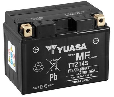 TTZ14S YUASA Стартерная аккумуляторная батарея