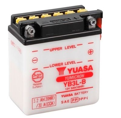 YB3LB YUASA Стартерная аккумуляторная батарея