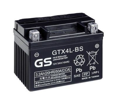 GSGTX4LBS GS Стартерная аккумуляторная батарея