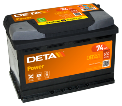 DB741 DETA Стартерная аккумуляторная батарея