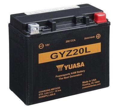 GYZ20L YUASA Стартерная аккумуляторная батарея