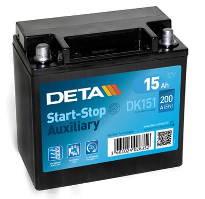 DK151 DETA Стартерная аккумуляторная батарея