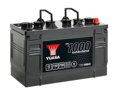 YBX1663 YUASA Стартерная аккумуляторная батарея