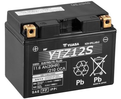 YTZ12S YUASA Стартерная аккумуляторная батарея