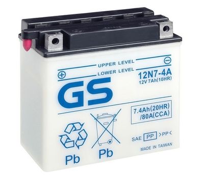 GS12N74A GS Стартерная аккумуляторная батарея