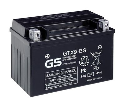 GSGTX9BS GS Стартерная аккумуляторная батарея