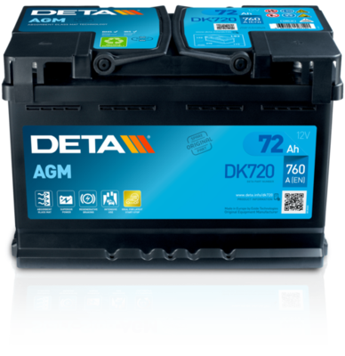 DK720 DETA Стартерная аккумуляторная батарея