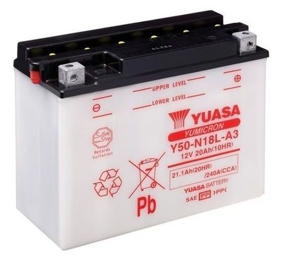 Y50N18LA3 YUASA Стартерная аккумуляторная батарея