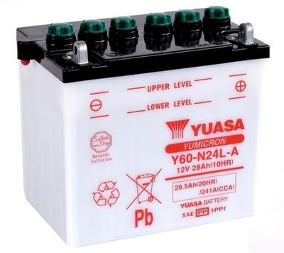 Y60N24LA YUASA Стартерная аккумуляторная батарея
