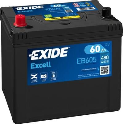 EB605 EXIDE Стартерная аккумуляторная батарея