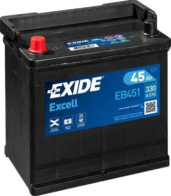 EB451 EXIDE Стартерная аккумуляторная батарея