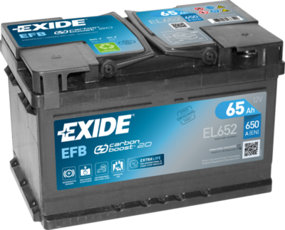 EL652 EXIDE Стартерная аккумуляторная батарея