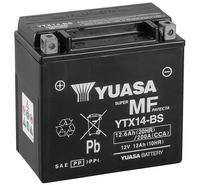 YTX14BS YUASA Стартерная аккумуляторная батарея