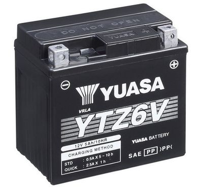 YTZ6V YUASA Стартерная аккумуляторная батарея