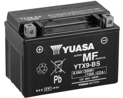 YTX9BS YUASA Стартерная аккумуляторная батарея