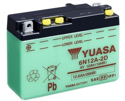 6N12A2D YUASA Стартерная аккумуляторная батарея