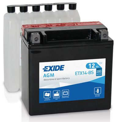ETX14BS EXIDE Стартерная аккумуляторная батарея