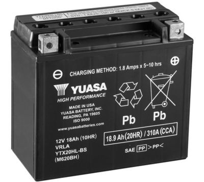 YTX20HLBS YUASA Стартерная аккумуляторная батарея