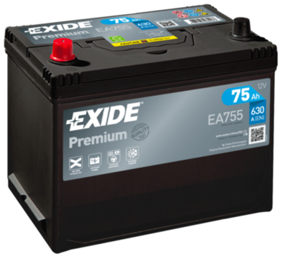 EA755 EXIDE Стартерная аккумуляторная батарея