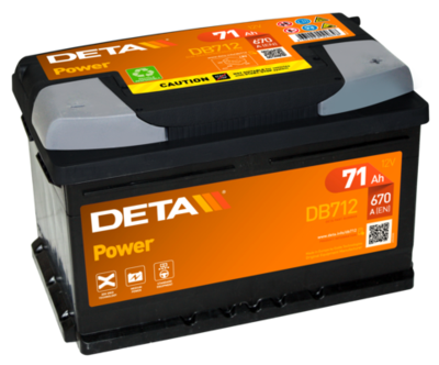 DB712 DETA Стартерная аккумуляторная батарея