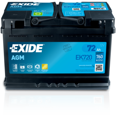 EK720 EXIDE Стартерная аккумуляторная батарея
