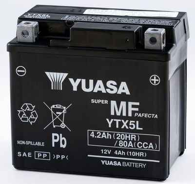 YTX5L YUASA Стартерная аккумуляторная батарея
