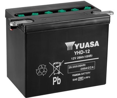 YHD12 YUASA Стартерная аккумуляторная батарея