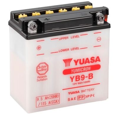 YB9B YUASA Стартерная аккумуляторная батарея
