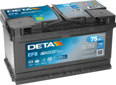 DL752 DETA Стартерная аккумуляторная батарея