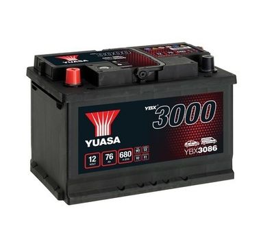 YBX3086 YUASA Стартерная аккумуляторная батарея