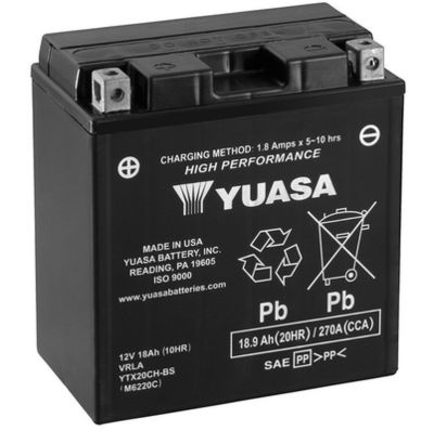 YTX20CHBS YUASA Стартерная аккумуляторная батарея