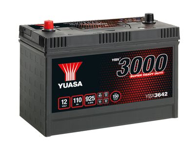 YBX3642 YUASA Стартерная аккумуляторная батарея
