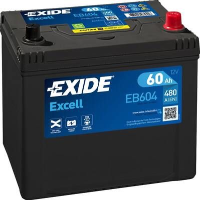 EB604 EXIDE Стартерная аккумуляторная батарея
