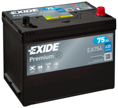 EA754 EXIDE Стартерная аккумуляторная батарея