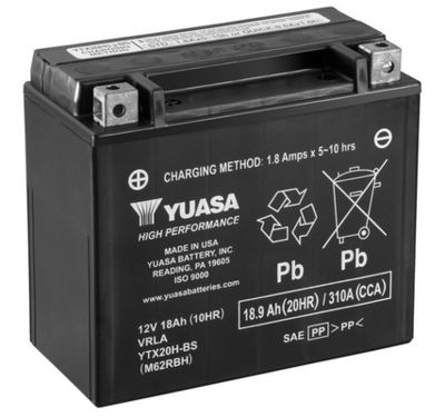 YTX20HBS YUASA Стартерная аккумуляторная батарея
