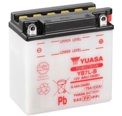 YB7LB YUASA Стартерная аккумуляторная батарея