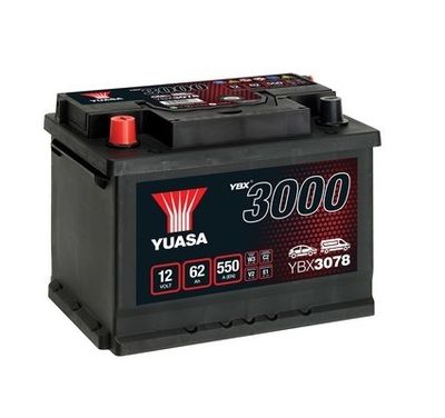 YBX3078 YUASA Стартерная аккумуляторная батарея