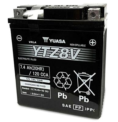YTZ8V YUASA Стартерная аккумуляторная батарея
