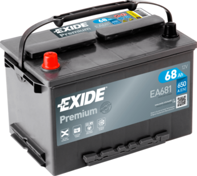 EA681 EXIDE Стартерная аккумуляторная батарея