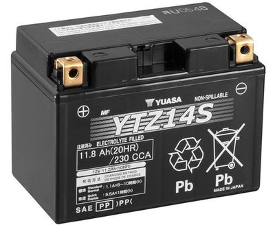 YTZ14S YUASA Стартерная аккумуляторная батарея