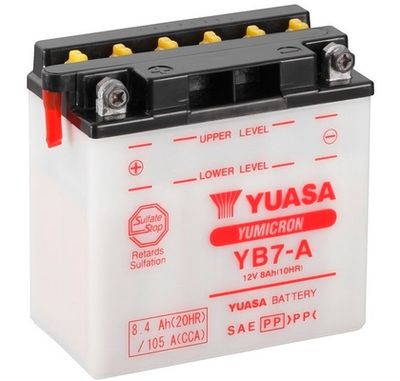 YB7A YUASA Стартерная аккумуляторная батарея