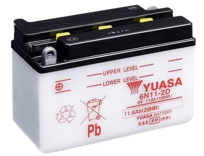 6N112D YUASA Стартерная аккумуляторная батарея