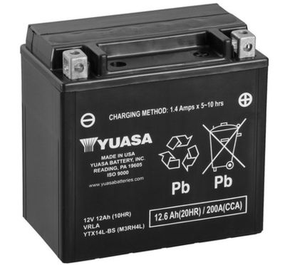 YTX14LBS YUASA Стартерная аккумуляторная батарея